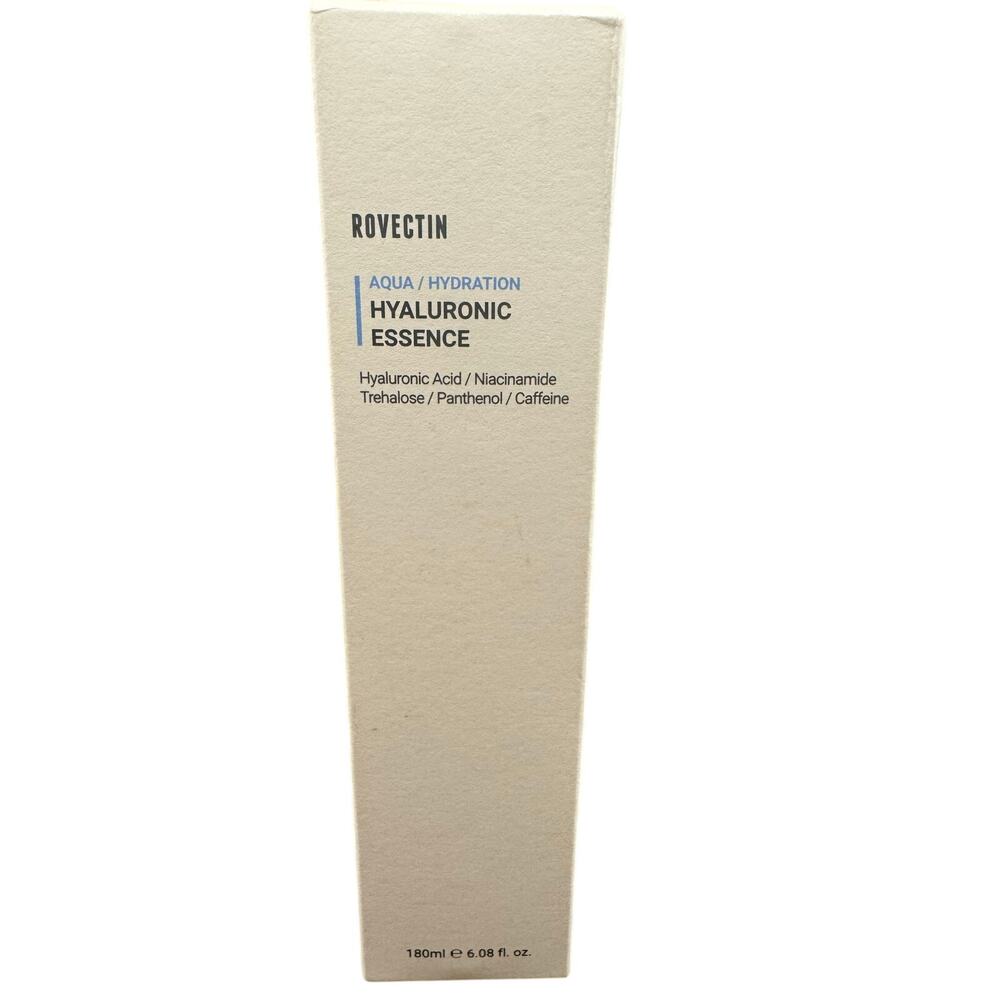 ROVECTIN Aqua Hydration Hyaluronic Essence Skincare 6.08 Fl Oz/180 mL EXP 9/2028